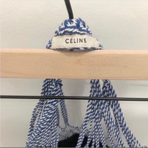 Rare Celine Net Blue Knit Fisher Bag. Bag by Phoebe Philo - Picture 7 of 15